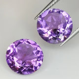Amethyst Round Cut 10mm Gemstone