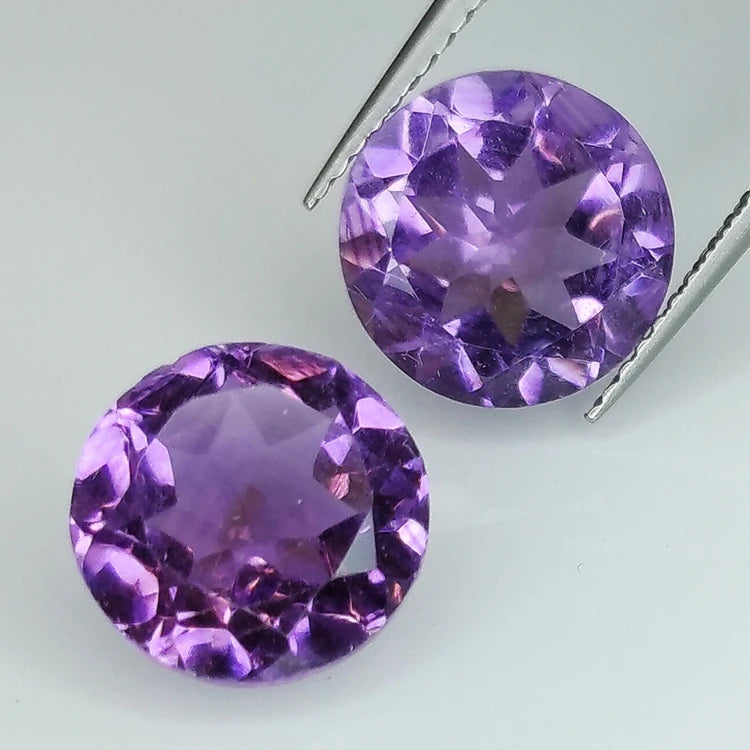 Amethyst Round Cut 10mm Gemstone