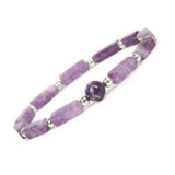 Amethyst Wristband Bangle Stress Relief Crystal Yoga Jewelry for Women