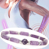Amethyst Wristband Bangle Stress Relief Crystal Yoga Jewelry