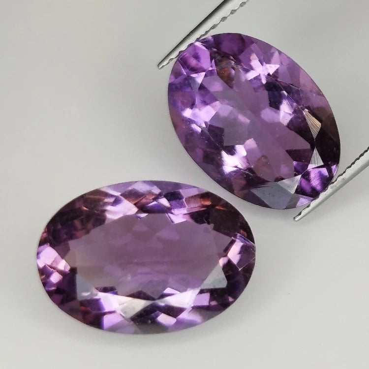 Amethyst Oval Cut 14x10mm 2pcs