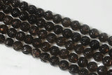 Carved Flower Round Loose Beads for DIY Jewelry Making