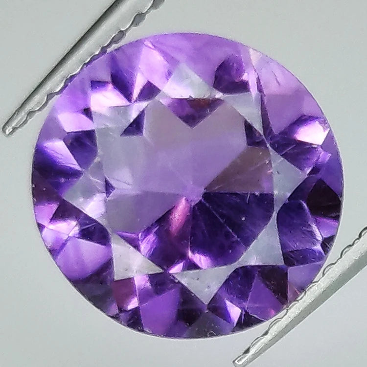 9mm Round Cut Amethyst 5pcs