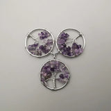Amethysts Tree of Life Necklace Pendant Chakra Reiki Healing Stone
