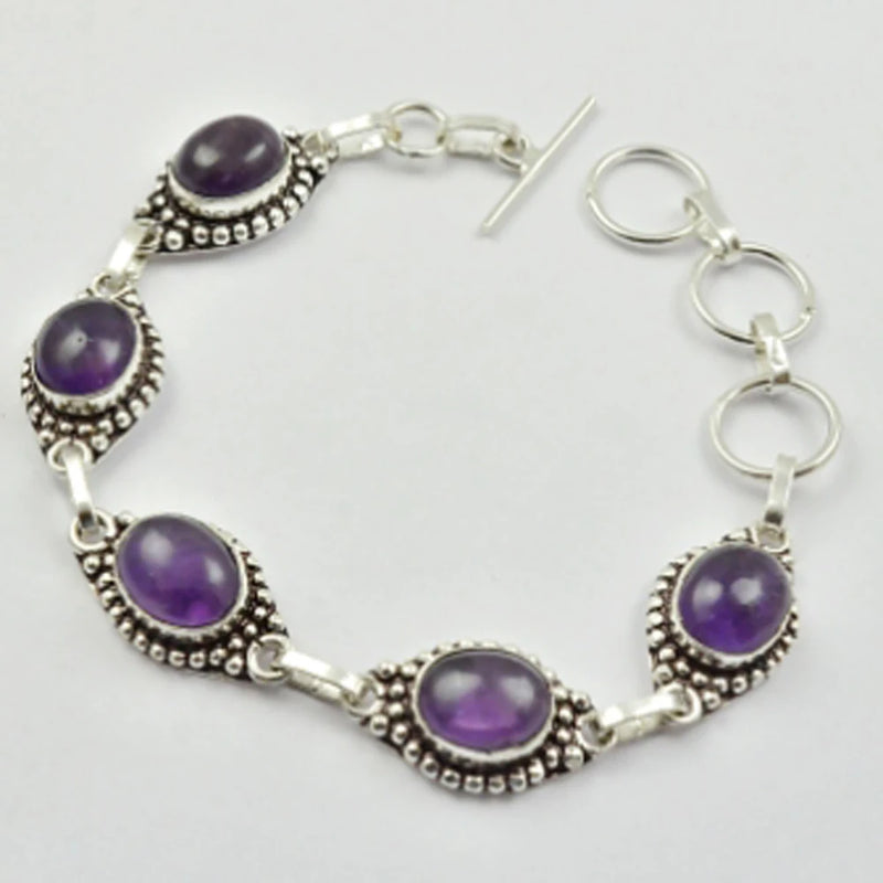 Amethysts Bracelet 20.5 cm B2371