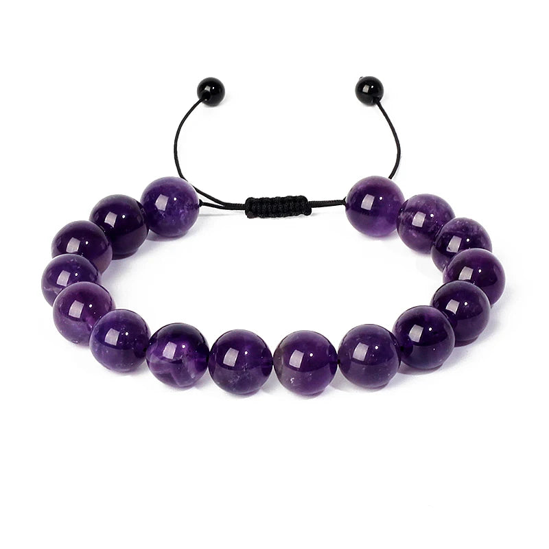 Amethysts Braided Bracelets for Women 6/8/10MM Beads