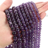 Amethysts Natural Stone Beads Round Loose Spacer Beads 6/8/10MM