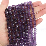 Amethysts Natural Stone Beads Round Loose Spacer Beads 6/8/10MM