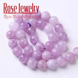 Amethysts Quartz Stone Beads Lavender Quartz Round Loose Spacers Beads 15"
