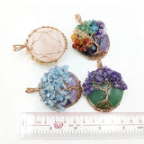 Tree Of Life Pendant Amethyst February Birthstone Necklace