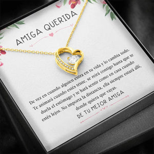 Love Pendant Heart Necklace CZ For Women