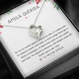 Love Pendant Heart Necklace CZ For Women