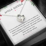 Love Pendant Heart Necklace CZ For Women