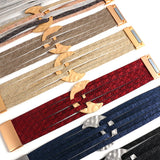Moon Charm Leather Bracelet Boho Wrap Stars Print Jewelry