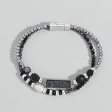 Bohemian Resin Charm Bracelet with Colorful Crystals for Women