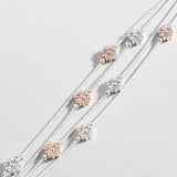 Metal Daisy Flowers Charm Bracelet for Women