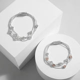 Metal Daisy Flowers Charm Bracelet for Women