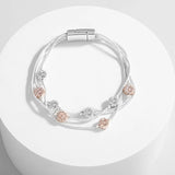 Metal Daisy Flowers Charm Bracelet for Women