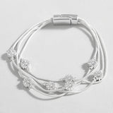Metal Daisy Flowers Charm Bracelet for Women