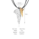 Butterfly Wings Pendant Necklace Layered Women Statement Jewelry