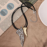 Butterfly Wings Pendant Necklace Layered Women Statement Jewelry