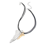 Butterfly Wings Pendant Necklace Layered Women Statement Jewelry