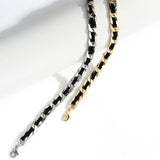 PU Leather Choker Necklace Link Chain Collar Necklaces Women Jewelry
