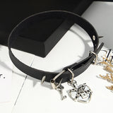 Halloween Skull Heart Choker Punk Collar