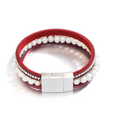 Freshwater Pearls Charm Bracelet with Rhinestones