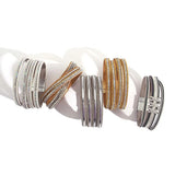 Bohemian Rhinestone Wide Leather Cuff Bracelet with Magnetic Clasp