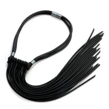 Long Tassel Statement Necklace for Women Rubber Bib Necklaces