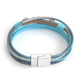 Lucky Turtle Starfish Bracelet Boho Leather Wrap Shell Wristband Jewelry