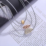 Metal Beads Leather Necklace Women Multistrand Short Choker Necklaces
