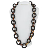 Punk Style Leopard Print Chunky Necklace Women Statement Jewellery
