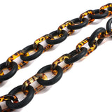 Punk Style Leopard Print Chunky Necklace Women Statement Jewellery