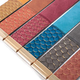 Bohemian Fish Scale Wide Leather Wrap Bracelet for Women