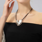 Irregular Love Heart Pendant Necklace for Women