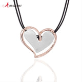 Irregular Love Heart Pendant Necklace for Women