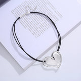 Irregular Love Heart Pendant Necklace for Women