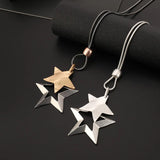 Stars Statement Necklace Pendants Geometric Chain Collar Jewelry