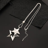 Stars Statement Necklace Pendants Geometric Chain Collar Jewelry