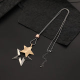Stars Statement Necklace Pendants Geometric Chain Collar Jewelry