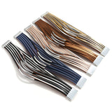Curved Metal Bar Leather Magnetic Bracelet Wrap Cuff Bangle Jewelry