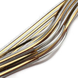 Curved Metal Bar Leather Magnetic Bracelet Wrap Cuff Bangle Jewelry
