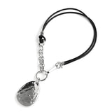 Geometric Metal Pendant Leather Necklace for Women Girls