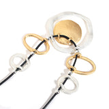 Vintage Geometric Circle Pendant Necklace for Women