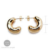 Amorita Boutique Mental Hoop Earrings for Women