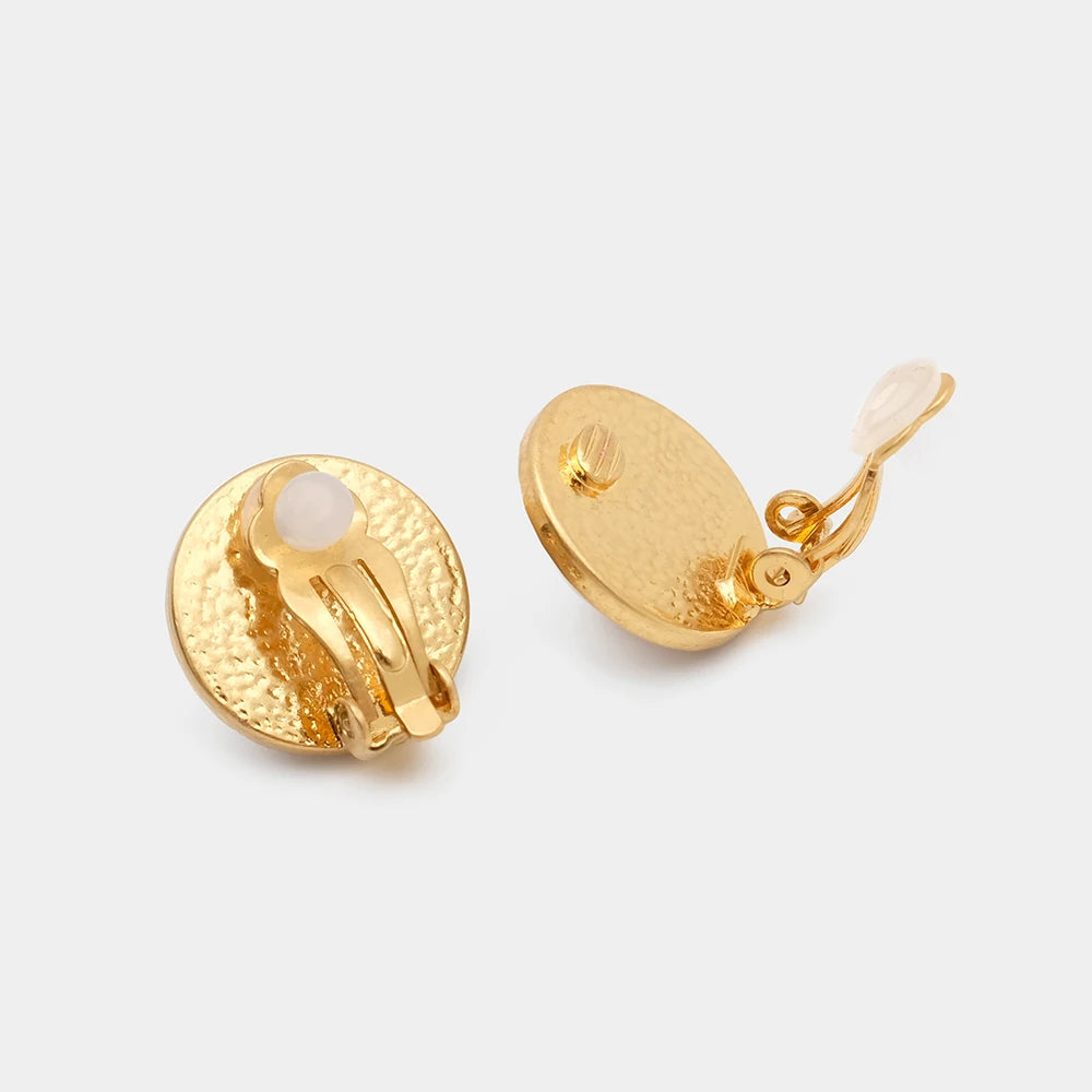 Vintage Pearl Clip Earrings for Lady Girl - Small Stud Earrings