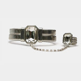 Sparkling Silver Bangles Set of 3