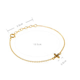 Four Leaf Clover Link Chain Bracelet for Women